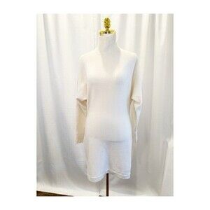 Club Monaco Cozy Cashmere Dress in Chic Cream Turtleneck Knit SP